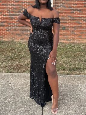 windsor black lace prom dress Lace Dress V Neck Laura Evening Dresses Lace Prom Dresses Windsor
